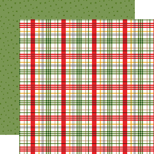 Echo Park Winnie the Pooh Christmasmas 12X12 Holiday Plaid