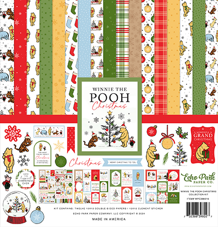 Echo Park Winnie the Pooh Christmasmas Collection Kit