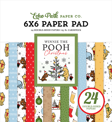 Echo Park Winnie the Pooh Christmasmas 6X6 Paper Pad