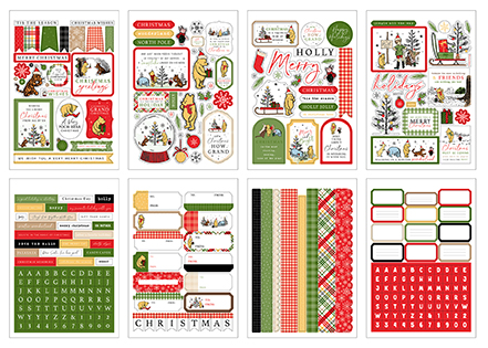 Echo Park Winnie the Pooh Christmasmas Sticker Book