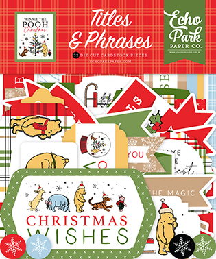 Echo Park Winnie the Pooh Christmasmas Titles & Phrases