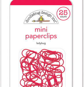 DOODLEBUG MINI PAPERCLIPS LADYBUG