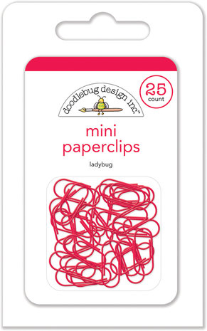 DOODLEBUG MINI PAPERCLIPS LADYBUG