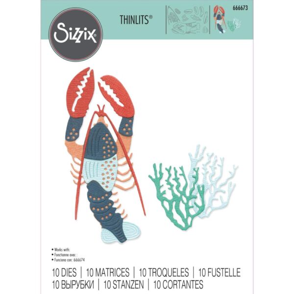 Sizzix Thinlits Die Set 10PK Ocean Critters