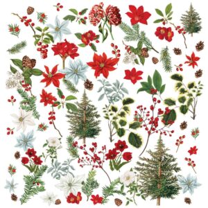 49 & MARKET EPHEMERA EVERGREEN SEASON WILDFLOWER LASER CUTS