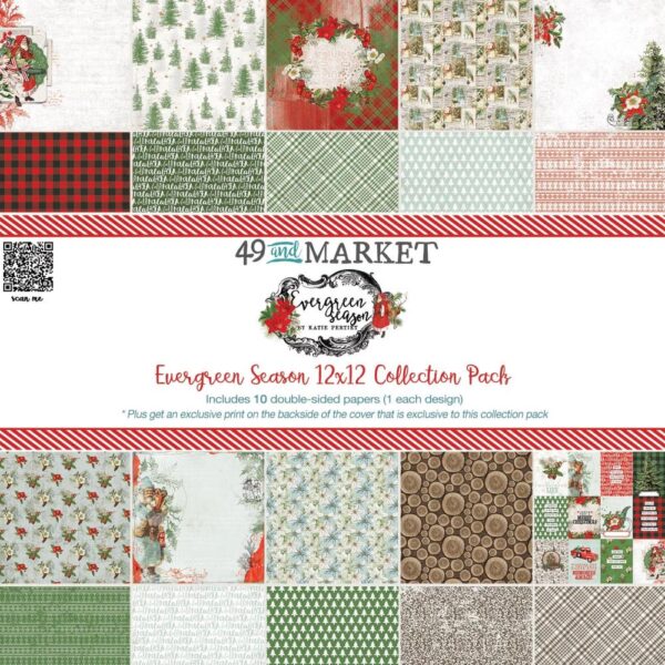 49 & MARKET 12X12 EVERGREEN SEASON COLLECTION PACK