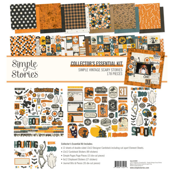 Simple Stories Simple Vintagescary Stories Collector's Essential Kit