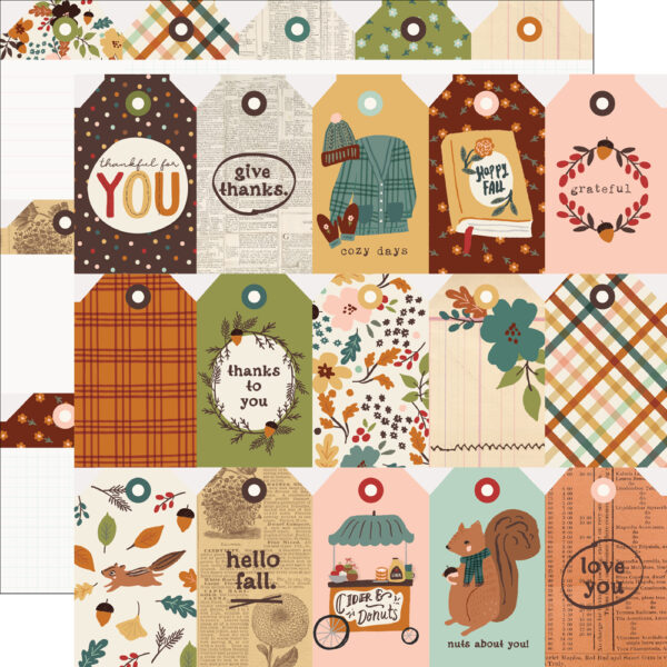 Simple Stories Cider & Donuts Tags Elements