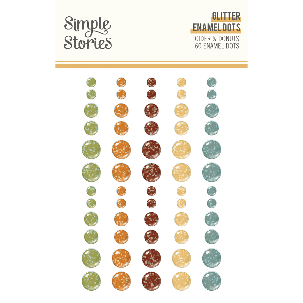 Simple Stories Cider & Donuts Glitter Enamel Dots