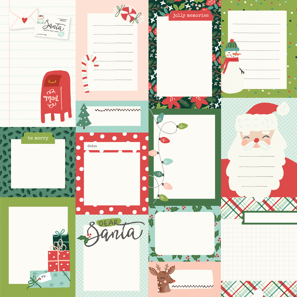 Simple Stories Santa’s Village Journal Elements