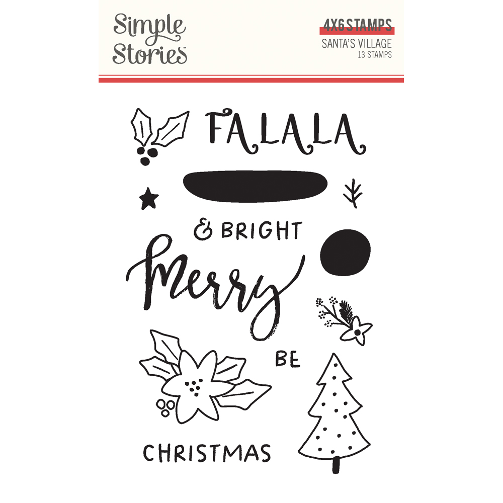 Simple Stories Santa's Village Stamps