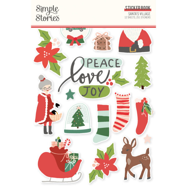 Simple Stories Santa's Village Sticker Book