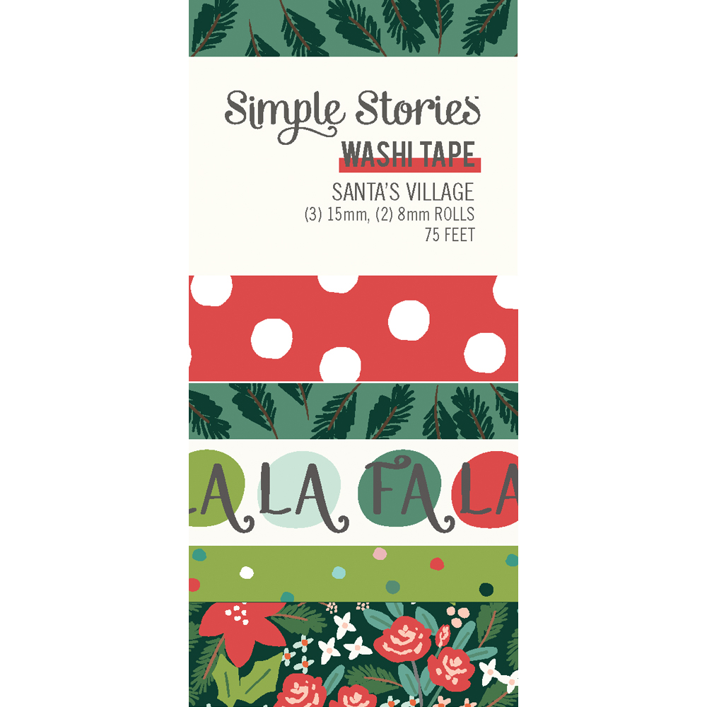 Simple Stories Santa’s Village Washi Tape