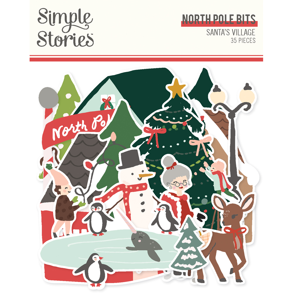 Simple Stories Santa’s Village North Pole Bits & Pieces