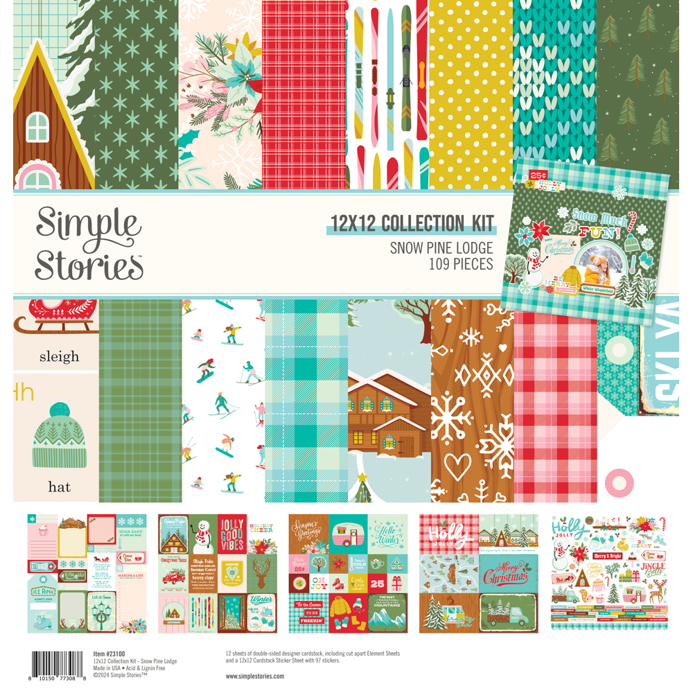 Simple Stories Snow Pine Lodge Collection Kit