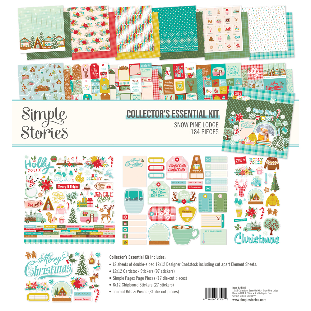 Simple Stories Snow Pine Lodge Collector’s Essential Kit