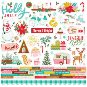 Simple Stories Snow Pine Lodge Cardstock Stickers