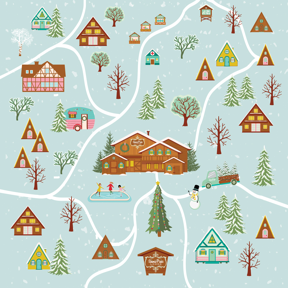 Simple Stories Snow Pine Lodge Simple Stories Snow Flake Wishes