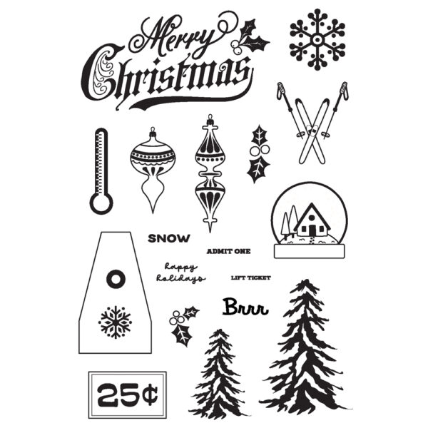 Simple Stories Snow Pine Lodge Stamps