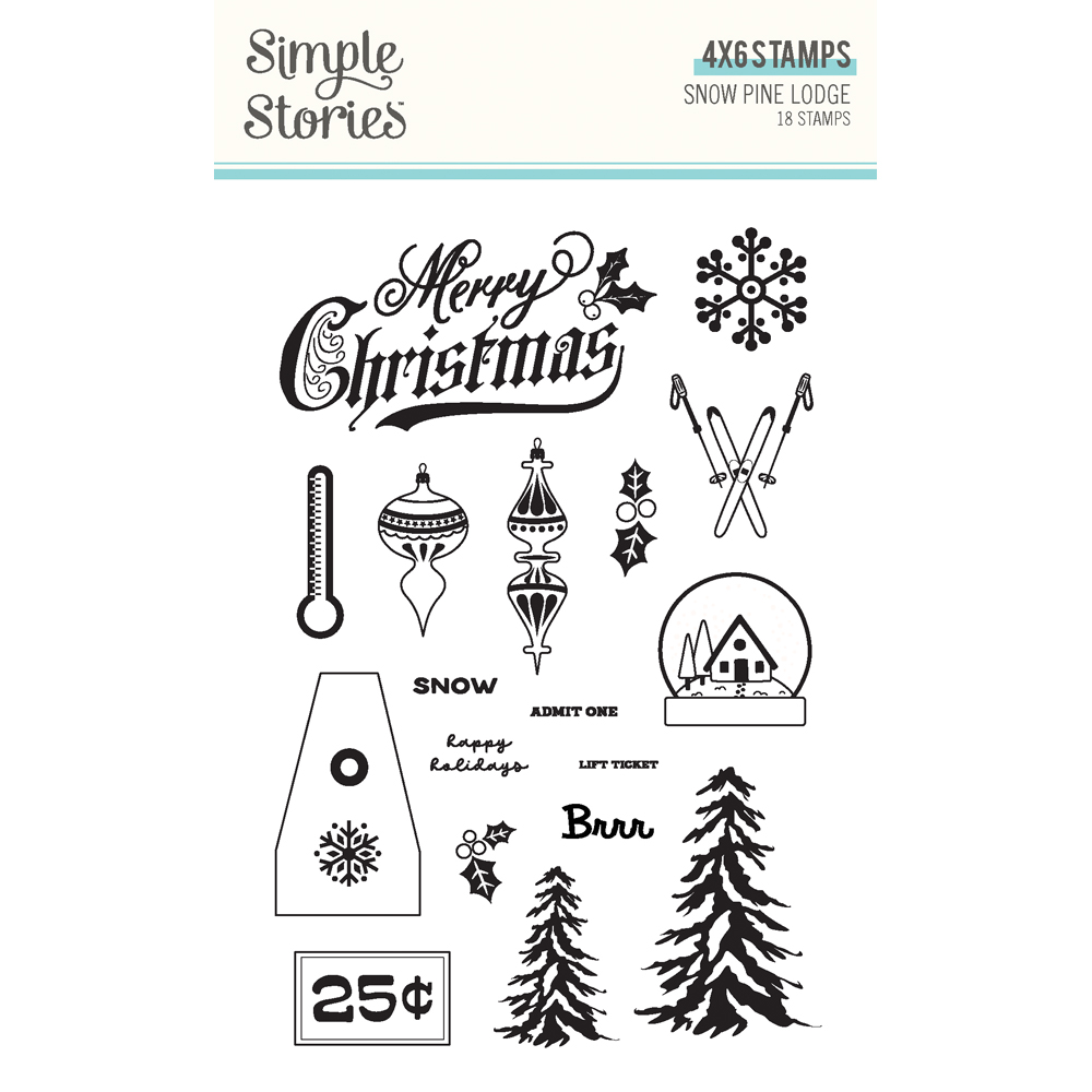 Simple Stories Snow Pine Lodge Stamps