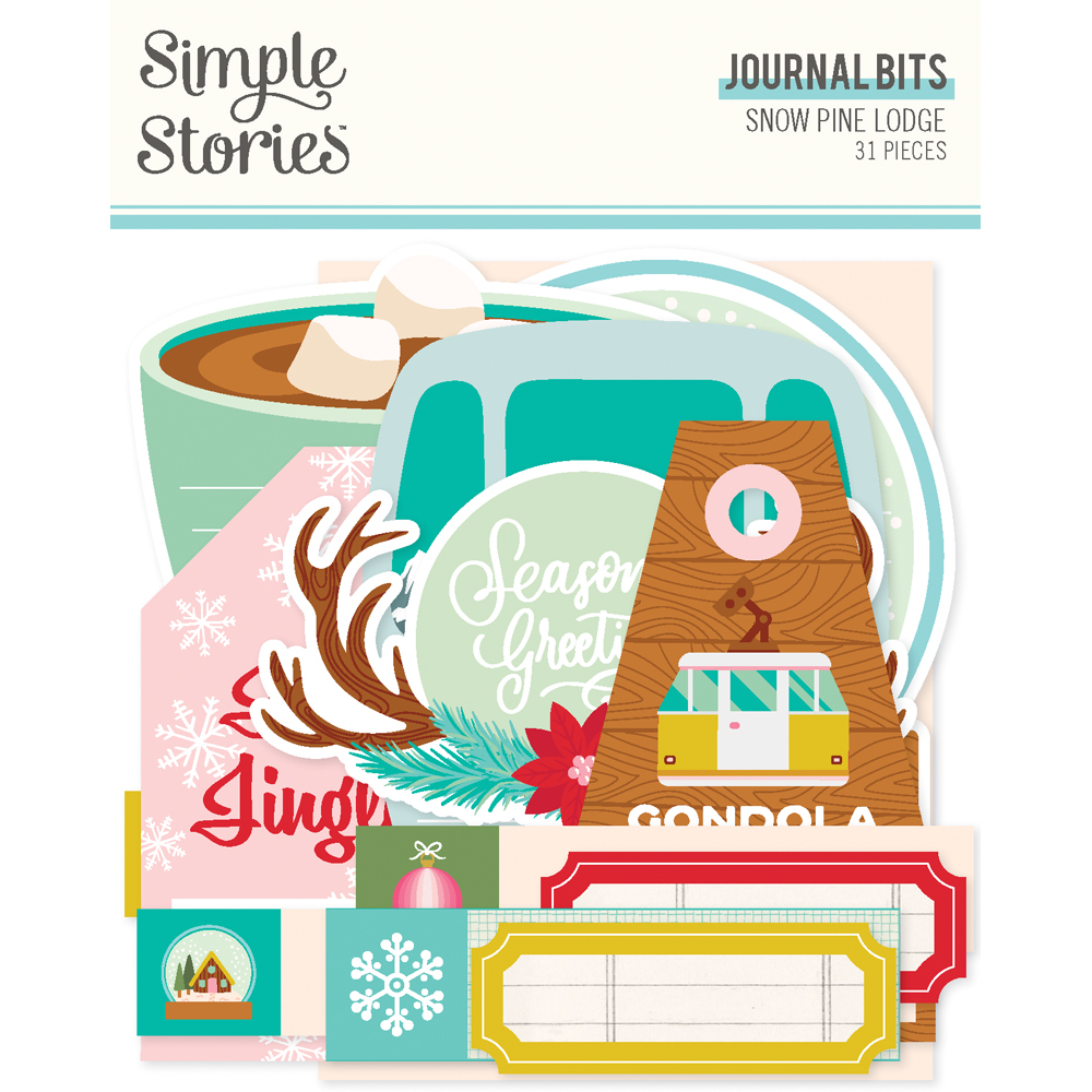 Simple Stories Snow Pine Lodge Journal Bits & Pieces