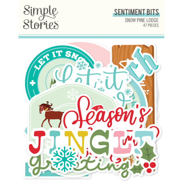 Simple Stories Snow Pine Lodge Sentiment Bits & Pieces