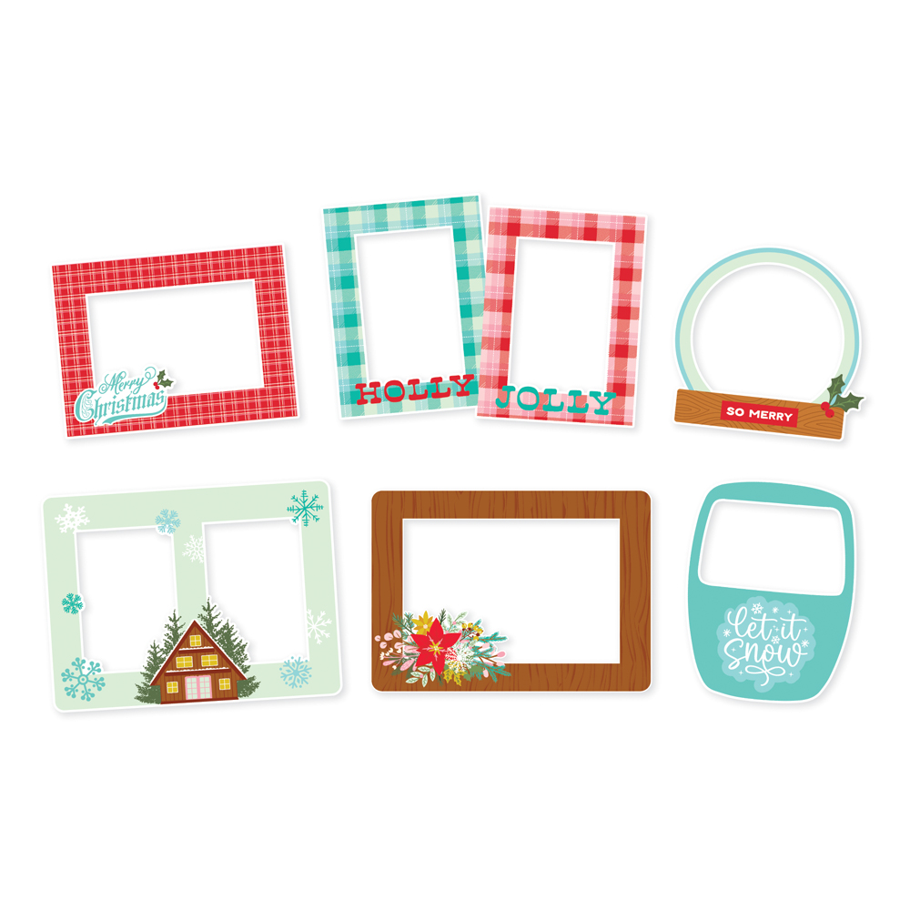 Simple Stories Snow Pine Lodge Chipboard Frames