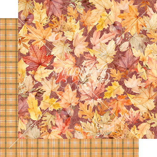 G45 Autumn Greetings 12X12 Fall Foilage