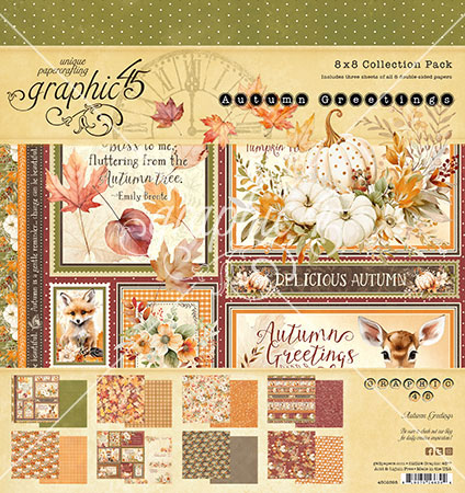 G45 Autumn Greetings 8X8 Collection Pack