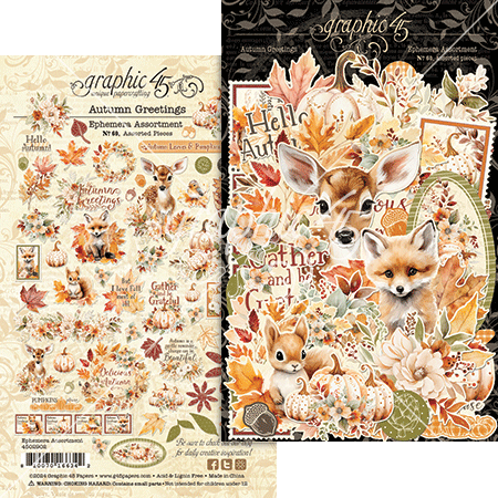 G45 Autumn Greetings Ephemera Set