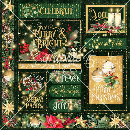 G45 Merry & Bright 12X12 Merry & Bright