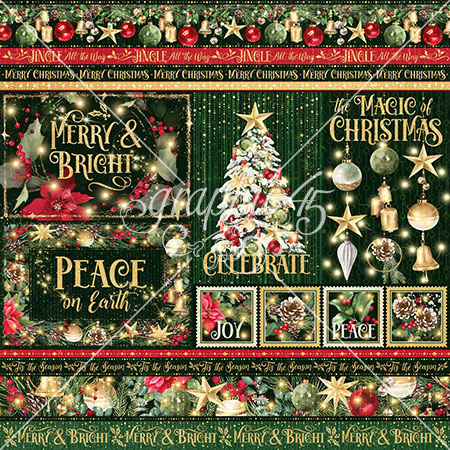 G45 Merry & Bright 12X12 Celebrate Peace