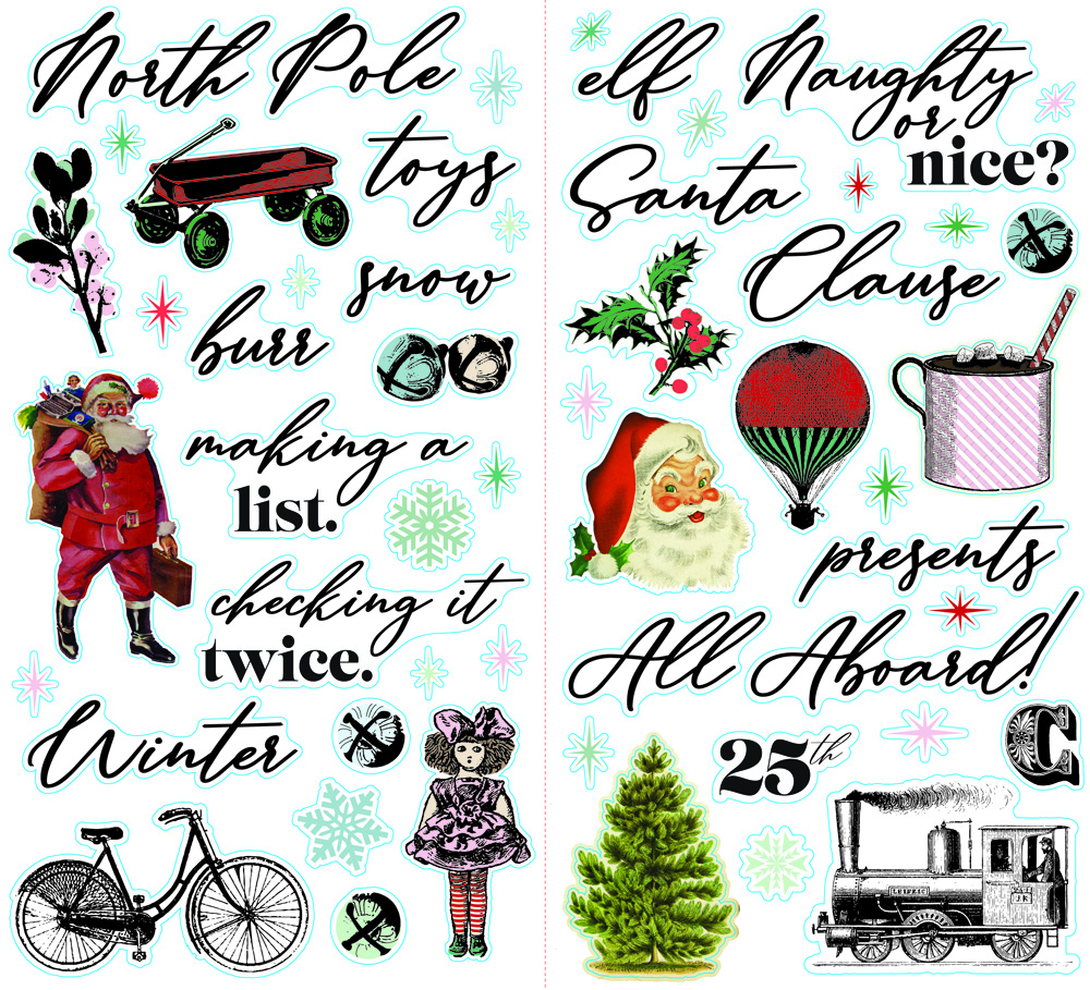 Fancy Pants North Pole Expres Foam Stickers