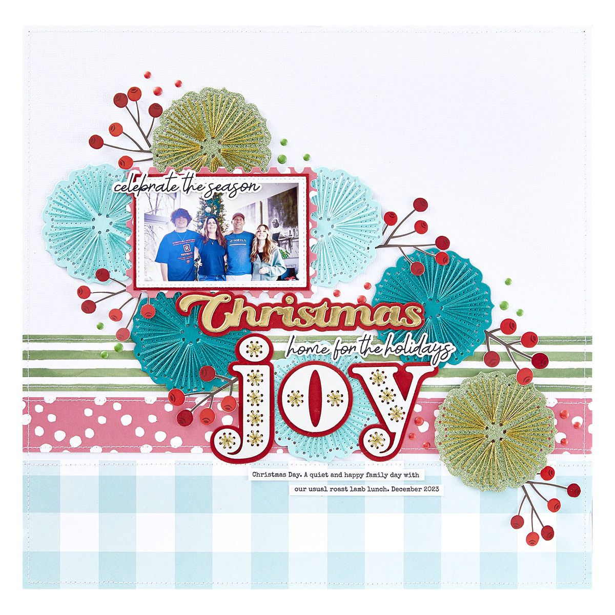 Spellbinders Christmas Sentiments Press Plate & Die Set From the Storytelling By Spellbinders Collection