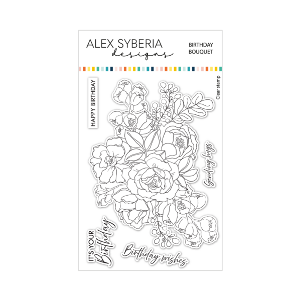 Alex Syberia Stamp Birthday Bouquet