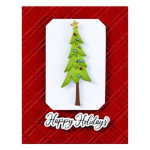 Spellbinders Argyle Plaid 3D Embossing Folder From the Home For the Holidays Collection