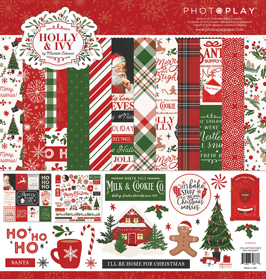 Photo Play Holly and Ivy Collection Pack