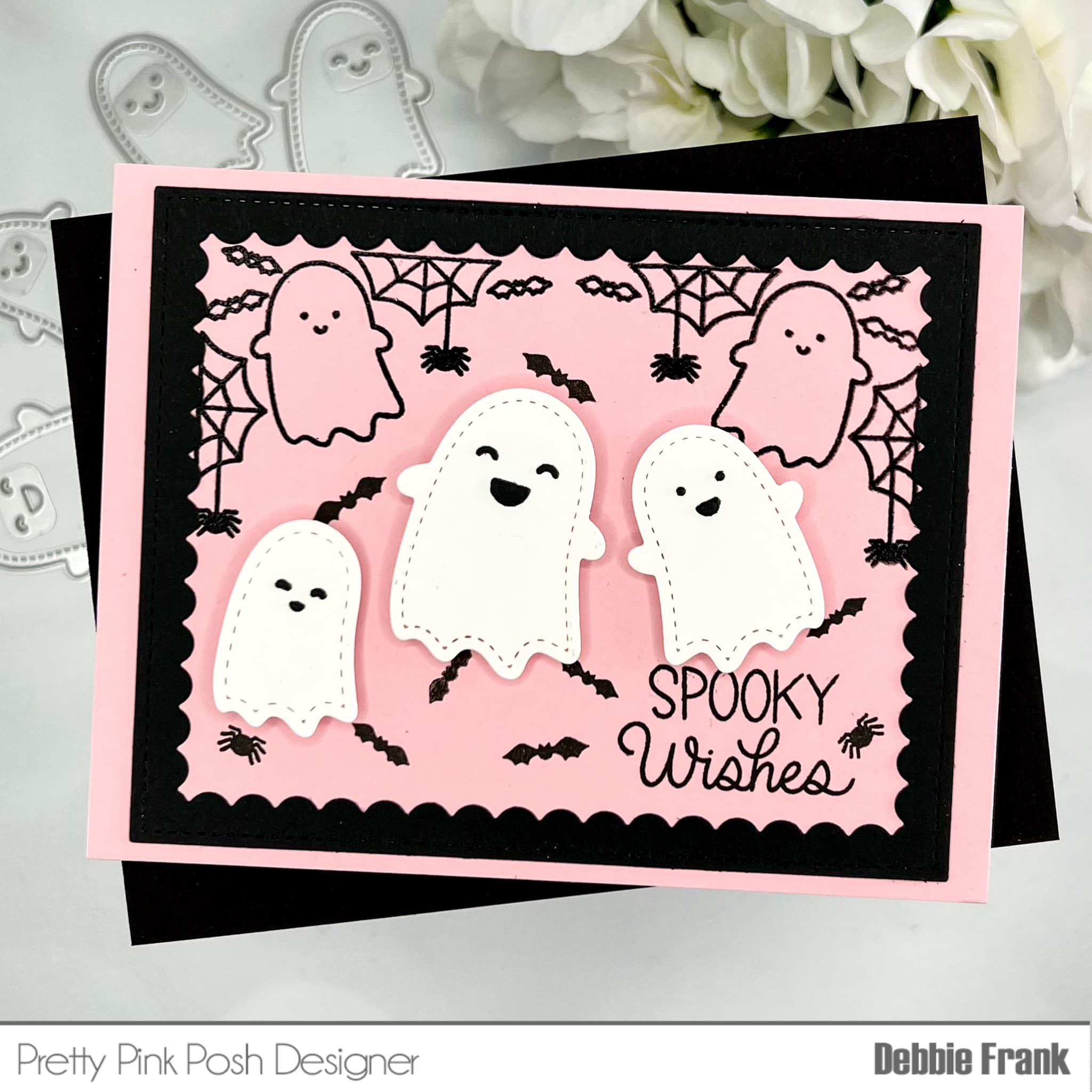 Pretty Pink Posh Stamp Halloween Corners