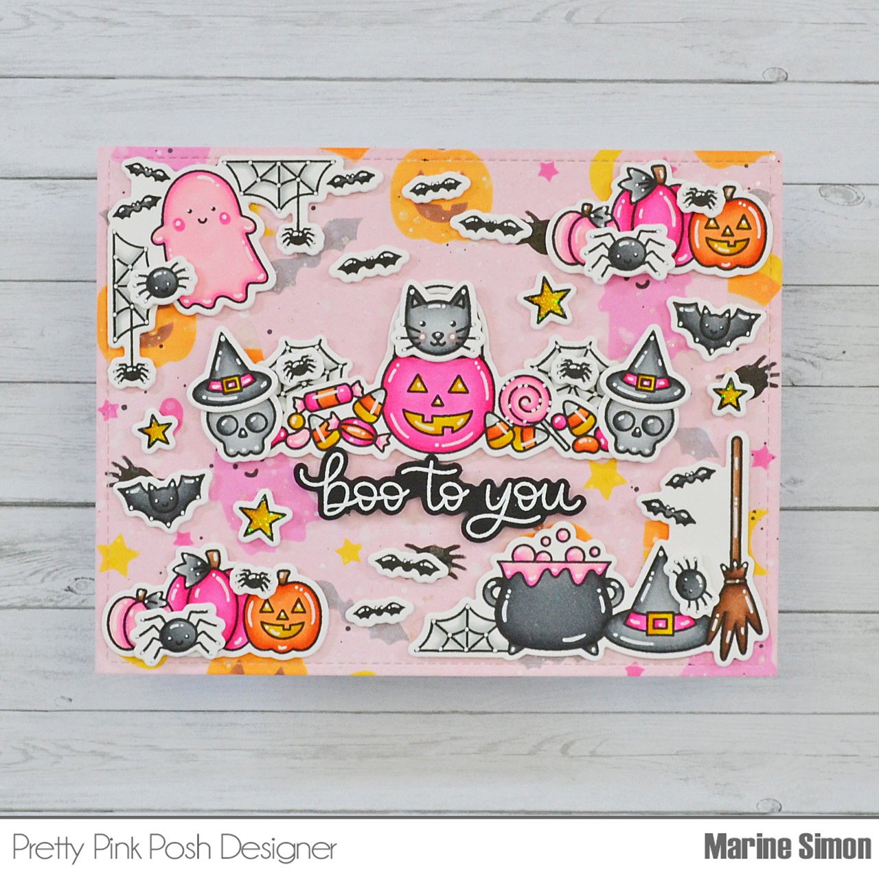 Pretty Pink Posh Die Halloween Corners