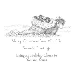 Spellbinders Christmas Friends Cling Rubber Stamp Set From the House-mouse Holiday Friends Collection