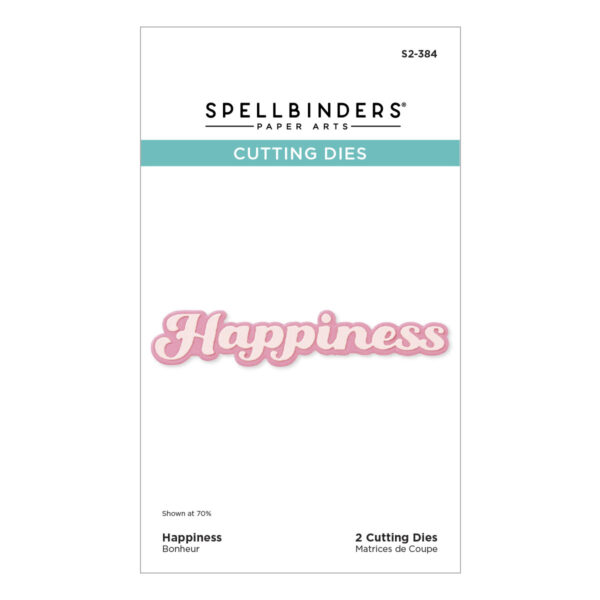 Spellbinders Happiness Etched Dies From the Storytelling By Spellbinders Collection