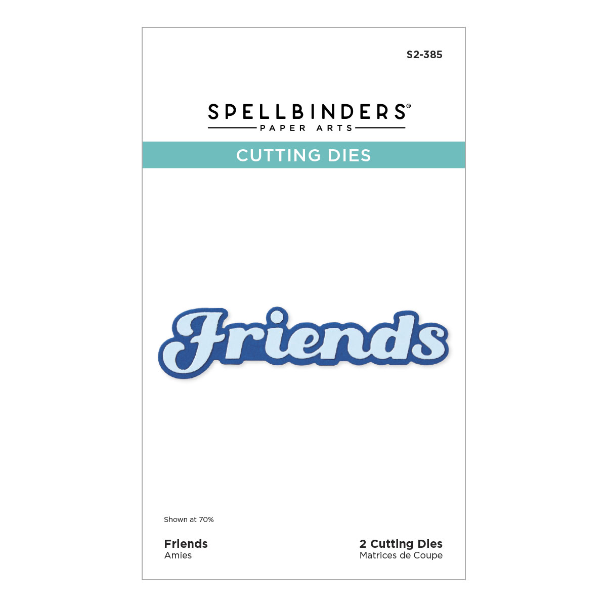 Spellbinders Friends Etched Dies From the Storytelling By Spellbinders Collection