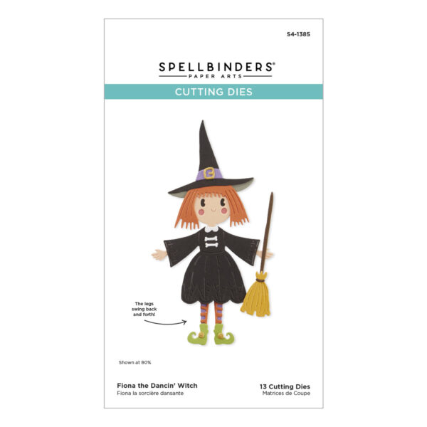 Spellbinders Fiona the Dancin' Witch Etched Dies From the Happy Haunting Collection