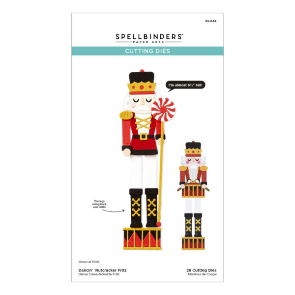 Spellbinders Dancin' Nutcracker Fitz Etched Dies From the Dancin' Christmas Friends Collection