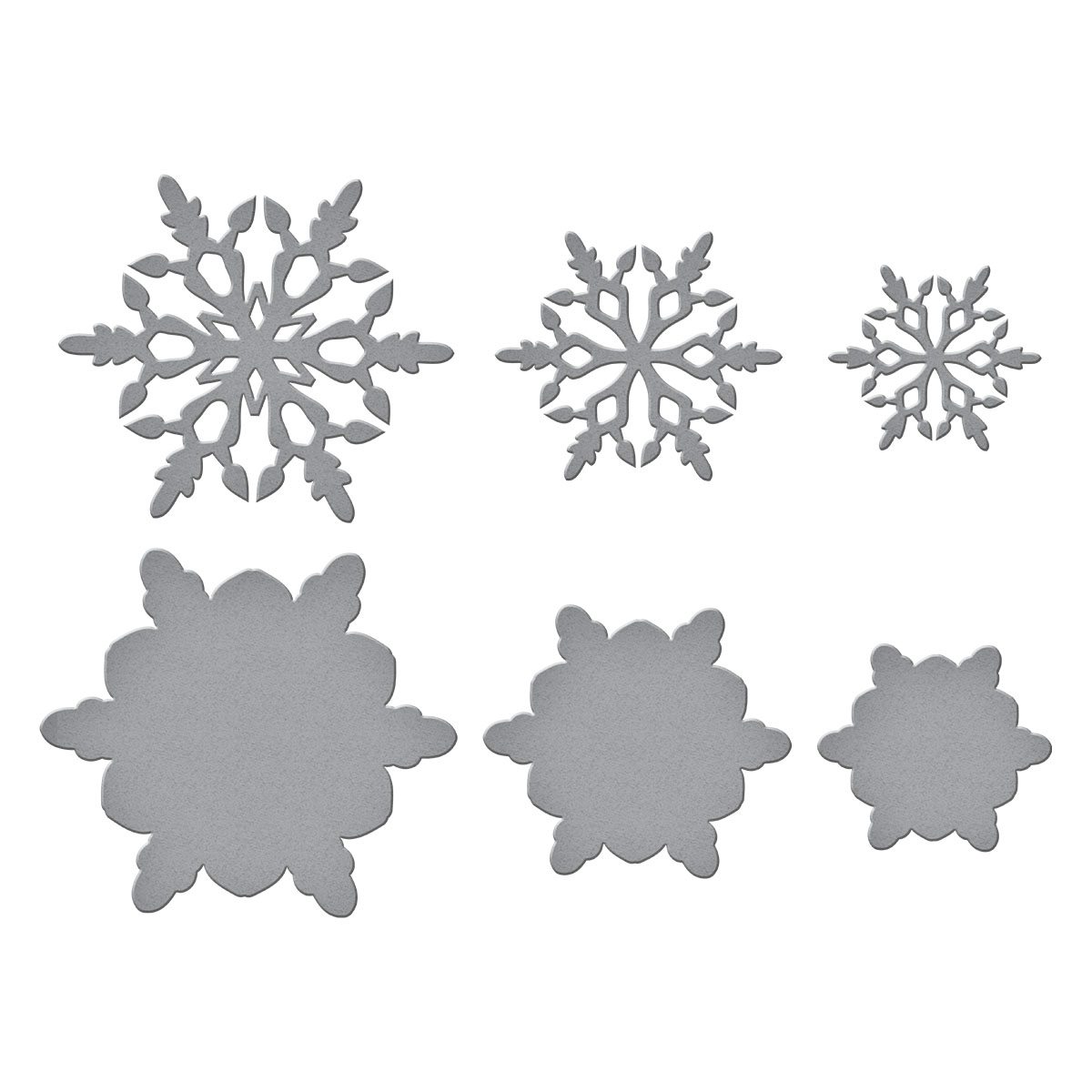 Spellbinders Layering Snowflakes Etched Dies From the Let It Snow Collection By Simon Hurley