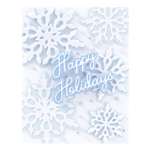 Spellbinders Layering Snowflakes Etched Dies From the Let It Snow Collection By Simon Hurley