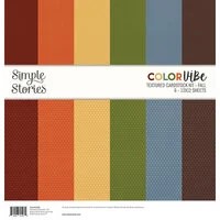 SIMPLE STORIES COLOR VIBE 12X12 TEXTURED FALL