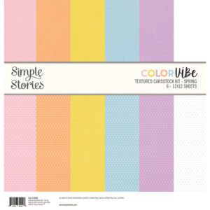 SIMPLE STORIES COLOR VIBE 12X12 TEXTURED SPRING