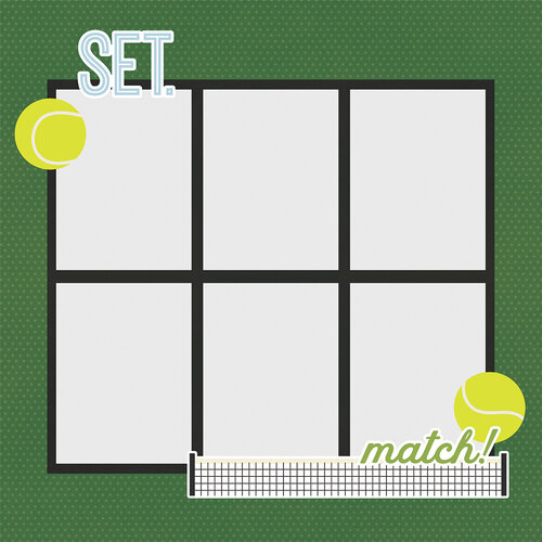 SIMPLE STORIES PAGE PIECES TENNIS