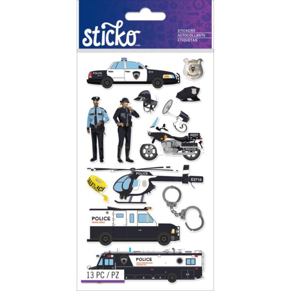 EK STICKER POLICE OFFICERS & CARS